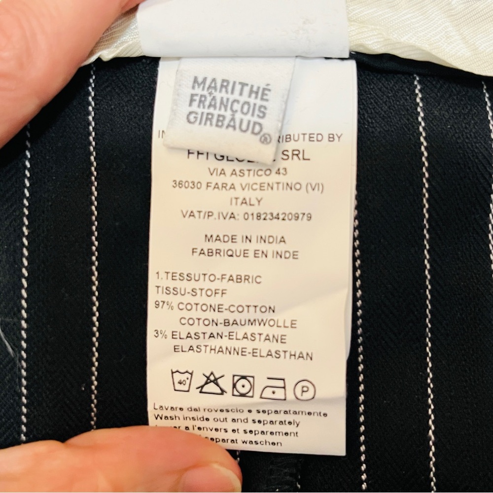 Marithé + François Girbaud black pinstripe trouser - Picture 9 of 9
